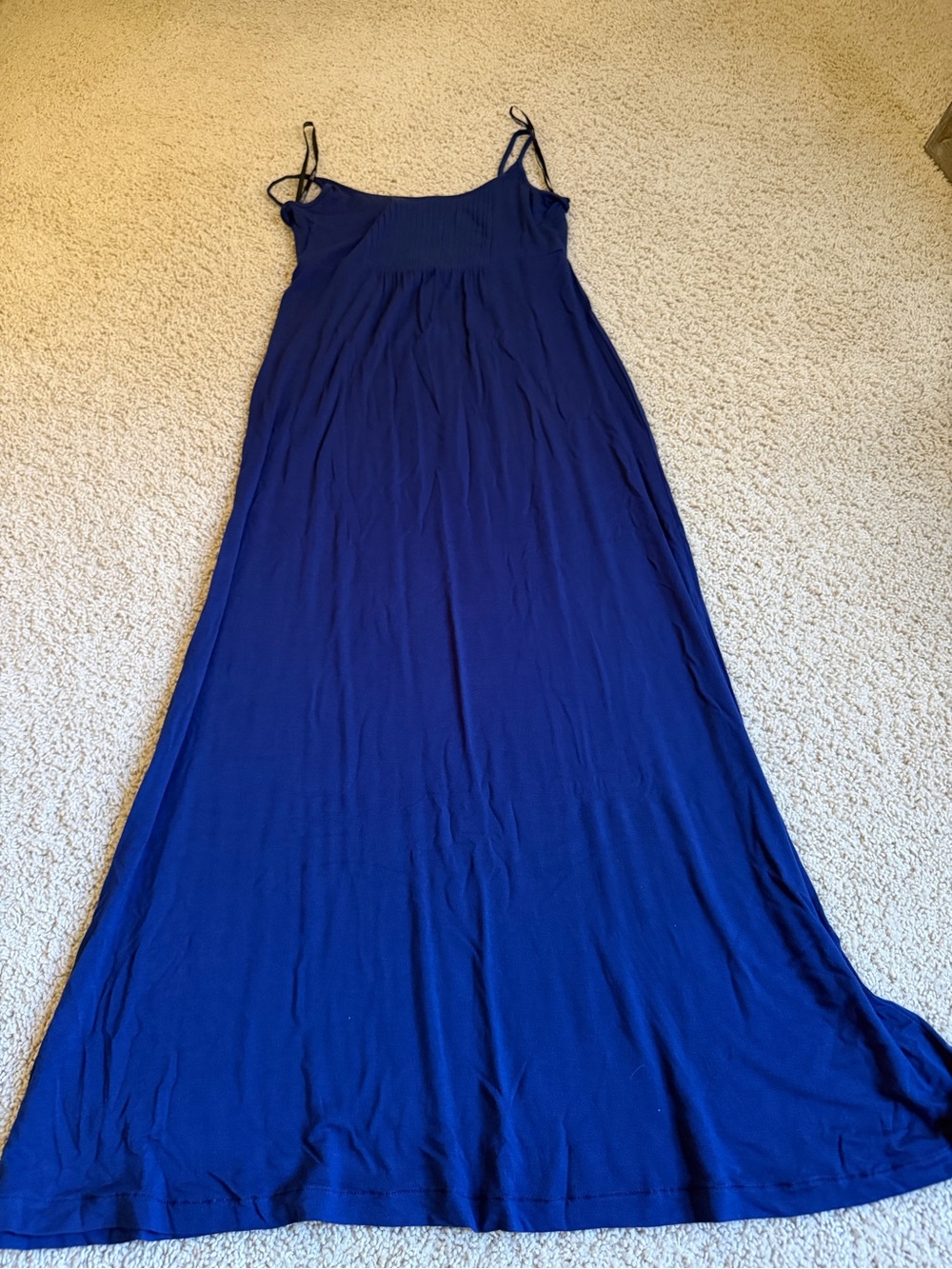 Calvin Klein Royal Blue Maxi Dress with Spaghetti Straps